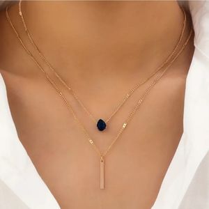 Black Double Style Necklace
